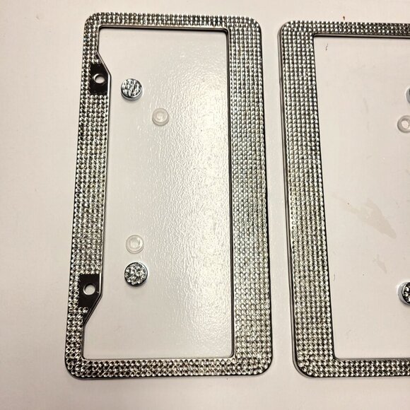 Rhinestone Crystal Bling Car Plate Frames - Picture 8 of 11